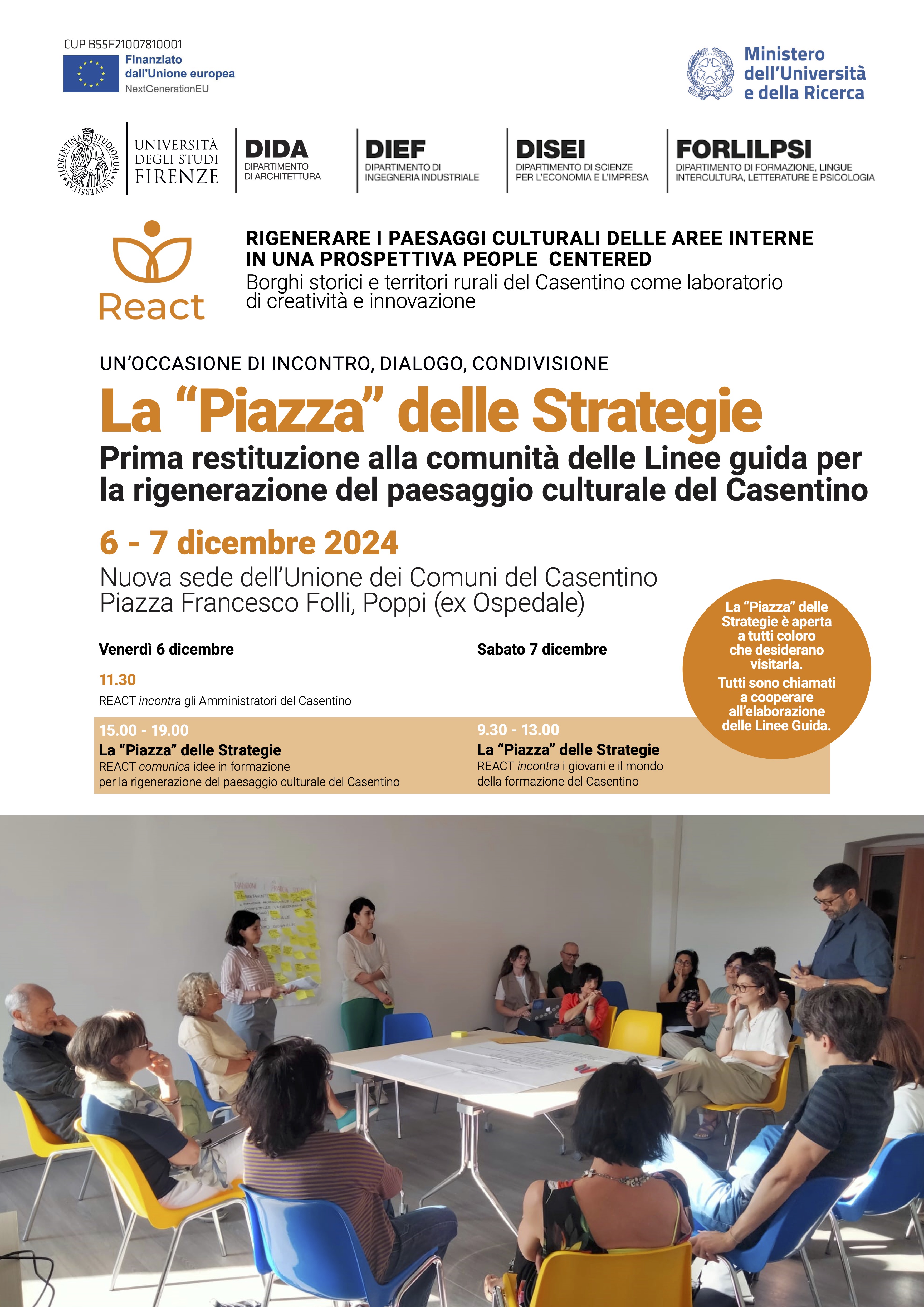 Locandina La Piazza delle Strategie, 6-7 dicembre